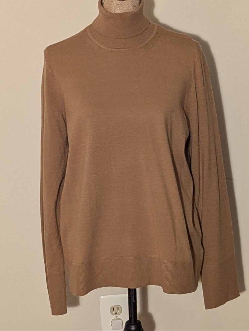 NWT Free Assembly Camel Tan Turtleneck Sweater XL